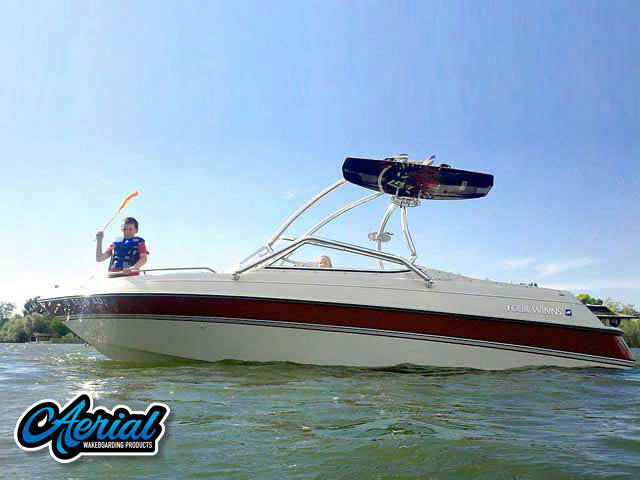 1995 Four Winns Horizon 200 with Airborne Tower — customer install photo