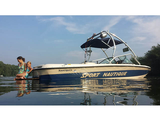 1998 Correct Craft Sport Nautique with Airborne Tower — customer install photo