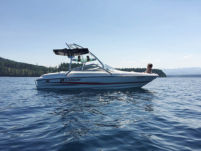 2005 Larson 180 SEi with Airborne Tower — customer install photo