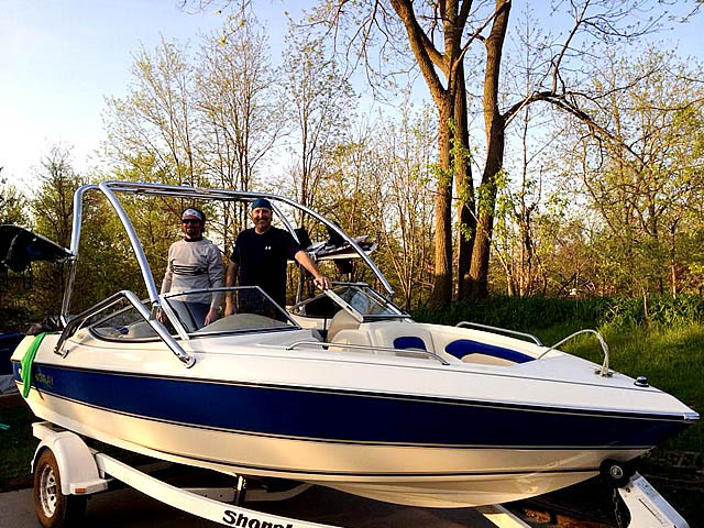 1996 Stingray 606ZP with Airborne Tower — customer install photo
