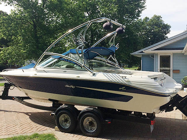 1995 Sea Ray 200 with Assault Tower — customer install photo