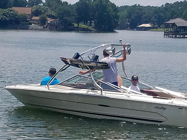1984 Sea Ray Monaco 20' with Ascent Tower — customer install photo