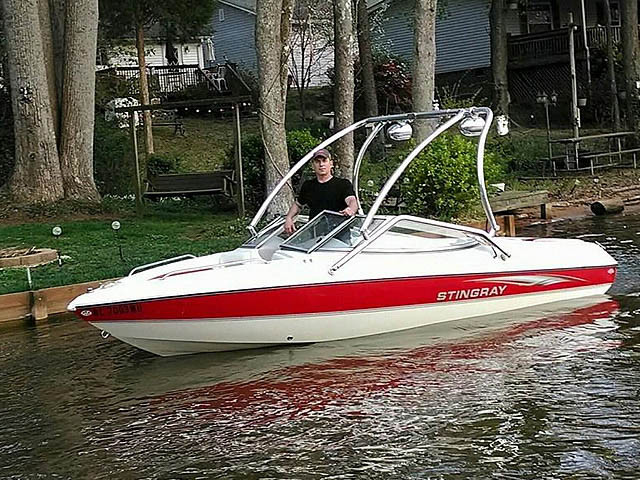 2003 Stingray 180LS with Airborne Tower — customer install photo