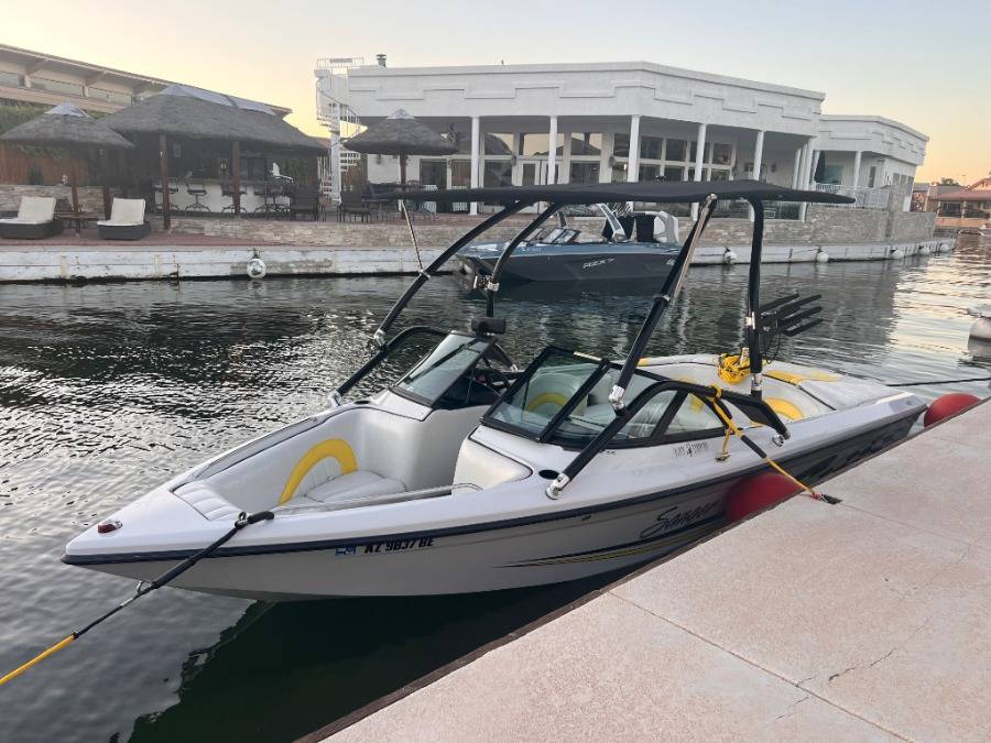 2002 Sanger v210 with Airborne 2.0 Wakeboard Tower, customer install photo
