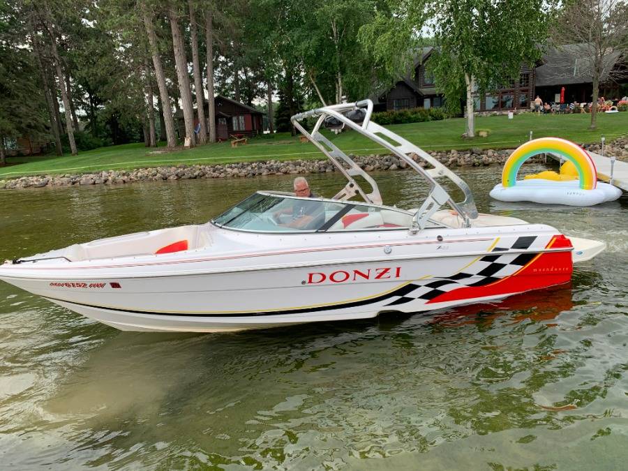 2000 Donzi Z22 with FreeRide Wakeboard Tower, customer install photo