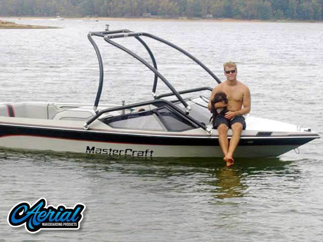 1987 Mastercraft Prostar 190 with Airborne 2.0 Wakeboard Tower — customer install photo
