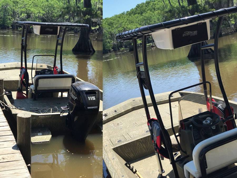 2017 Tracker Grizzly 2072 with SG300 Boat T-Top, customer install photo