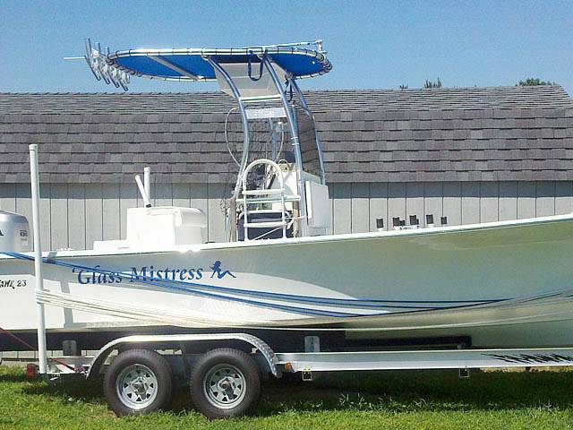 2013 C-Hawk with SG300 Boat T-Top