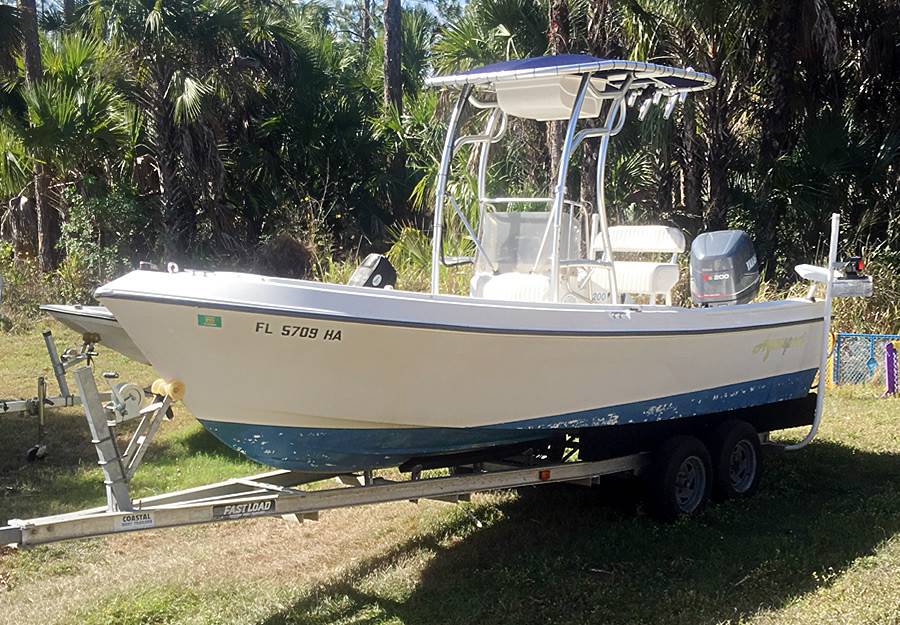 1991 Aquasport 19-6 with SG600 Boat T-Top