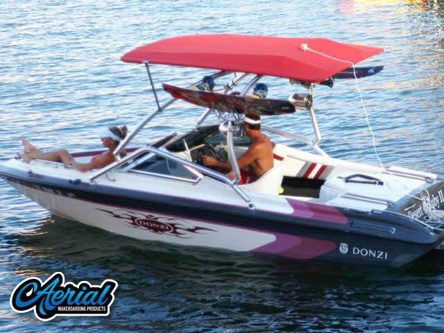 Donzi with Airborne Wakeboard Tower