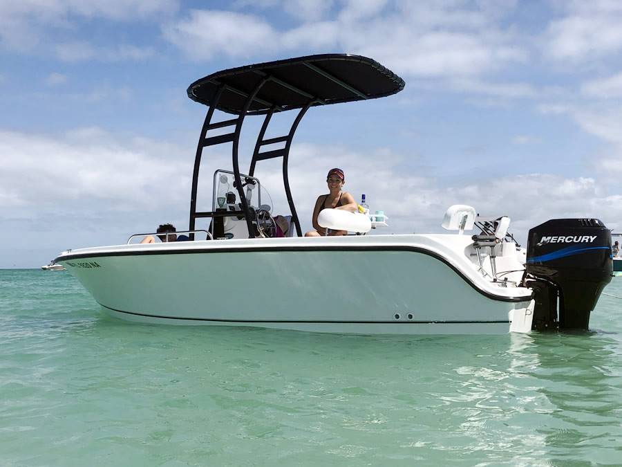 2005 Trophy 1703 Center Console with SG300 Boat T-Top, customer install photo