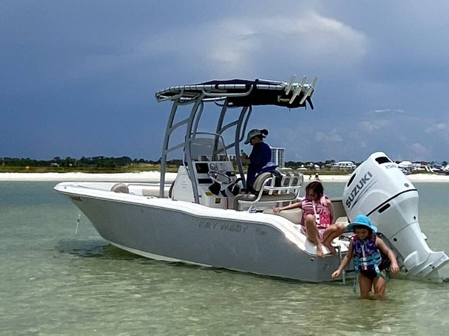 2021 Key West 203 FS with SG900 Boat T-Top, customer install photo