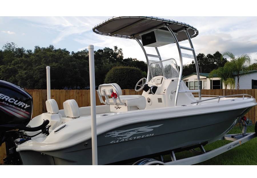 2017 Glasstream 192cc with SG300 Boat T-Top