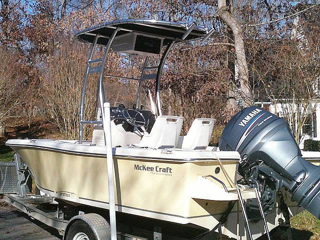 McKee Craft 184 with SG300 Boat T-Top, customer install photo
