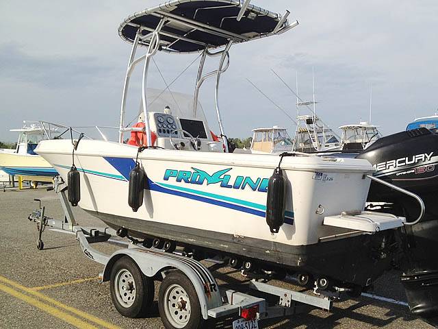 1998 Pro-Line Console 200 with SG300 Boat T-Top, customer install photo