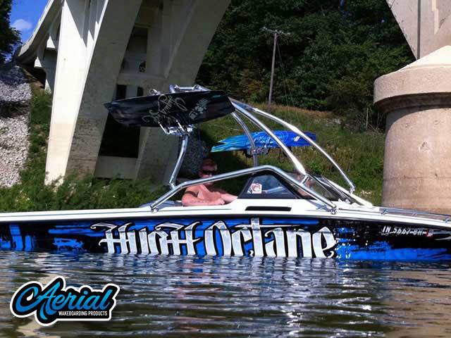1990 Supra Conbrio with Airborne 2.0 Wakeboard Tower — customer install photo