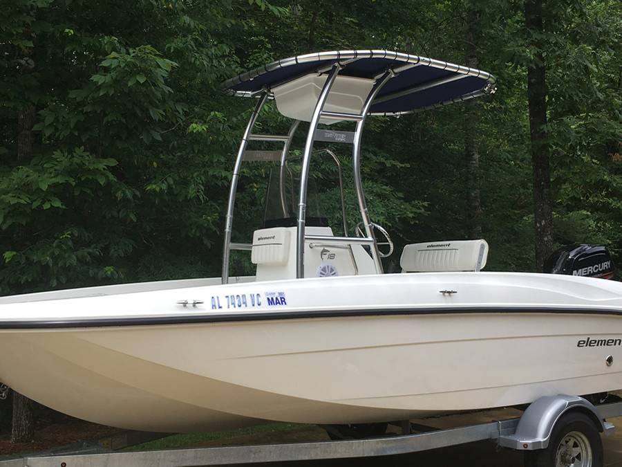 2019 Bayliner Element 18 with SG300 Boat T-Top
