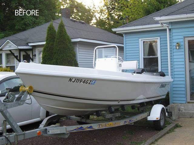2007 Angler 173F with SG300 Boat T-Top