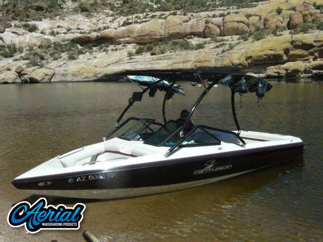 1999 Ski Centurion Bow Rider with Airborne Wakeboard Tower — customer install photo