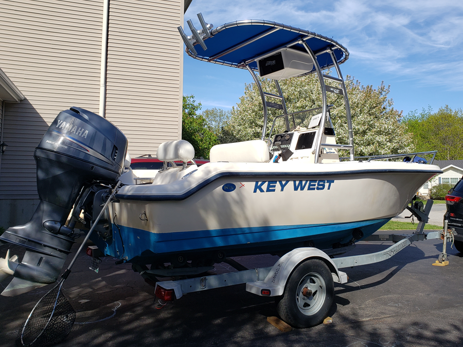 2004 Key West 186 with SG300 Boat T-Top