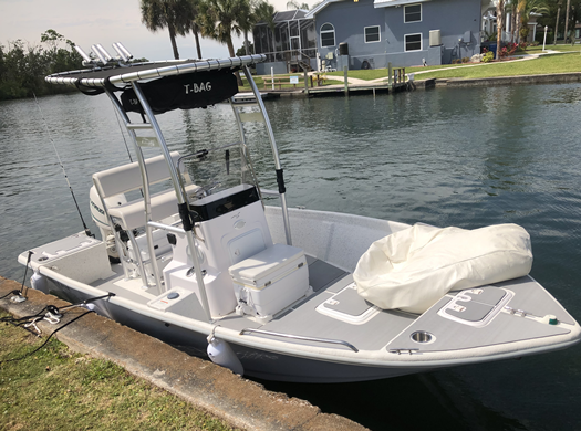 2012 Pro-Line 17cc with SG300 Boat T-Top, customer install photo
