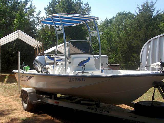 Blue Wave with SG300 Boat T-Top