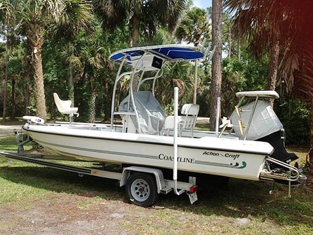 1996 Action Craft Coastline Island Runner 21' with SG600 Boat T-Top