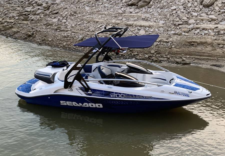 2007 Sea Doo Speedster with FreeRide Wakeboard Tower — customer install photo