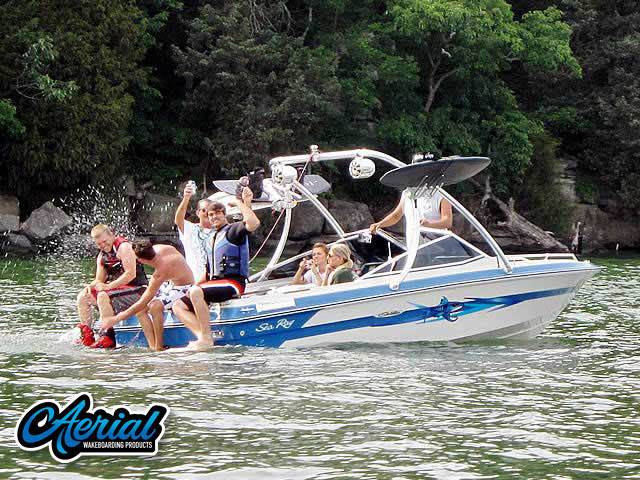 1989 Sea Ray with Ascent 2.0 Wakeboard Tower — customer install photo