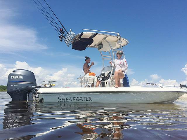 2008 Shearwater 20' Tournament Edition with SG300 Boat T-Top, customer install photo