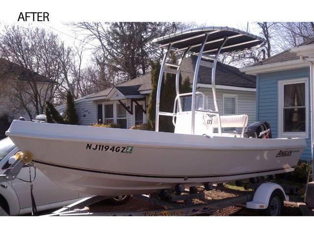 2007 Angler 173F with SG300 Boat T-Top