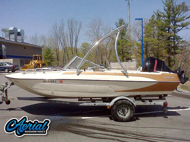 1973 Glastron V178 with Ascent 2.0 Wakeboard Tower — customer install photo