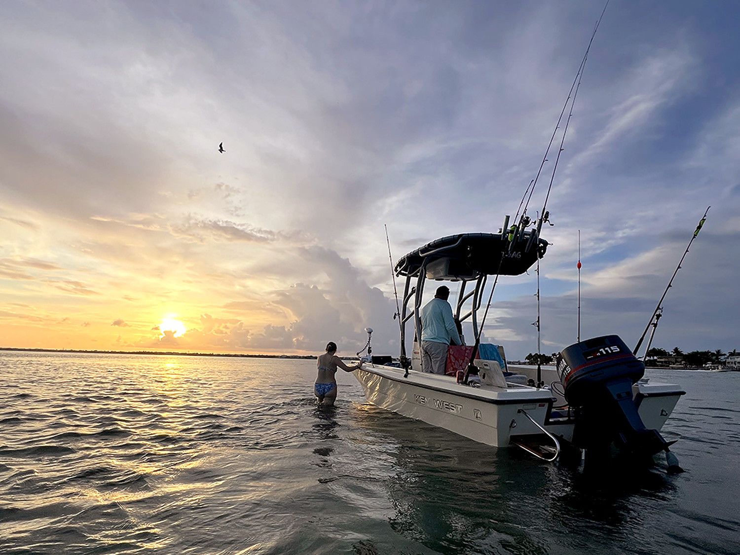 Boat T-top upgrades on a 1993 Key West 1900 Sportsman