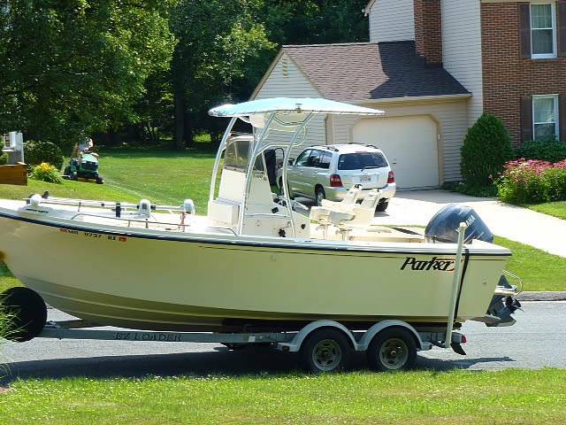 2007 Parker 2100 with SG600 Boat T-Top, customer install photo