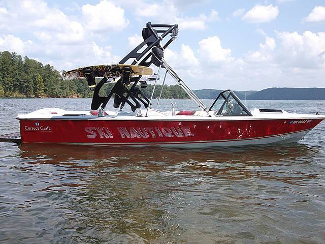 1985 Correct Craft Ski Nautique with FreeRide Wakeboard Tower