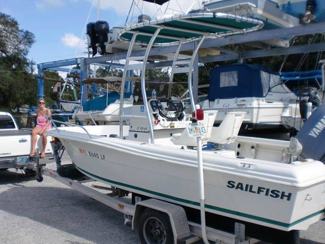 Sailfish with SG300 Boat T-Top, customer install photo