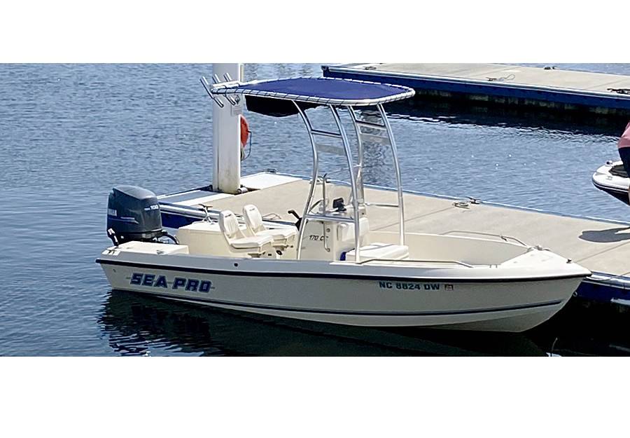 2000 Sea Pro 170cc with SG300 Boat T-Top