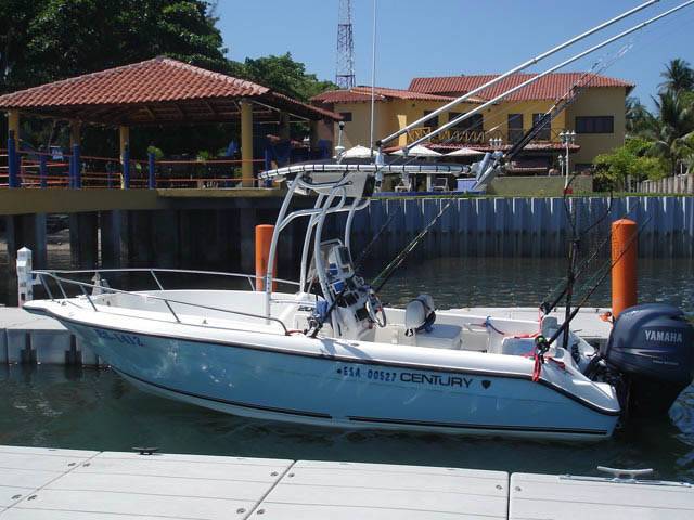 Century with SG600 Boat T-Top