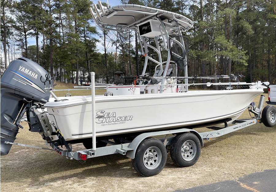 2007 Carolina Skiff Sea Chaser with SG900 Boat T-Top, customer install photo