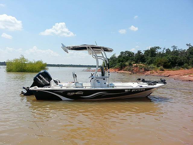 2008 Blue Wave 190 Deluxe with SG600 Boat T-Top, customer install photo