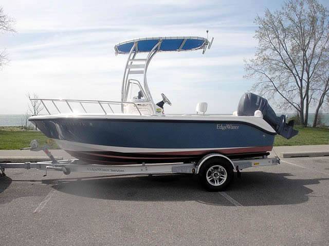 2012 EdgeWater 170CC with SG300 Boat T-Top, customer install photo