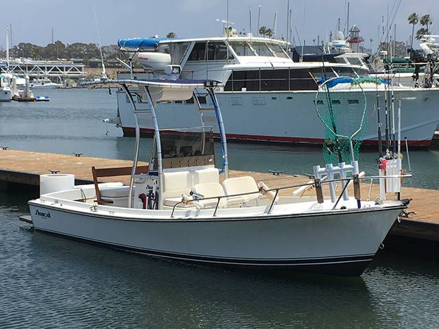 1988 Shamrock Center Console with SG300 Boat T-Top, customer install photo