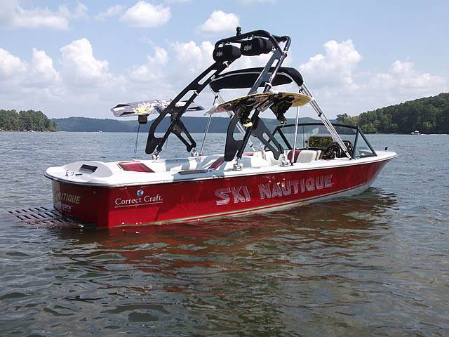 1985 Correct Craft Ski Nautique with FreeRide Wakeboard Tower