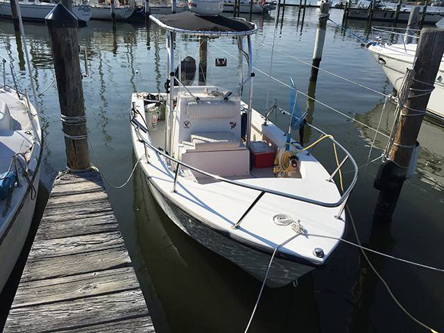 1991 C-Hawk with SG600 Boat T-Top