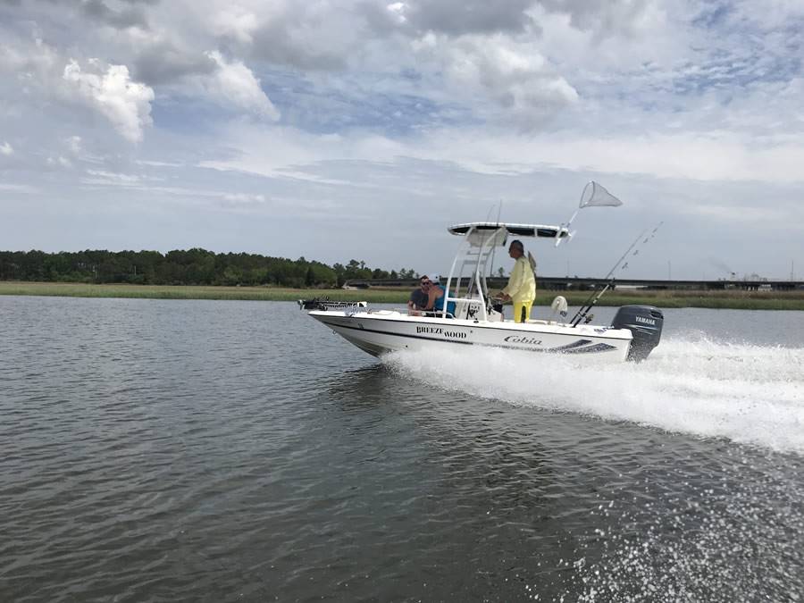 2003 Cobia 191 Bay with SG300 Boat T-Top