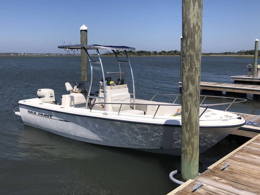 2000 Sea Hunt Triton 200 with SG300 Boat T-Top, customer install photo