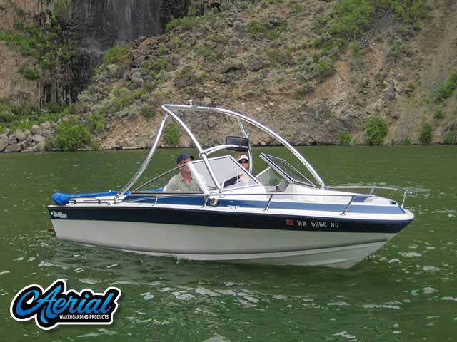 1988 Blue Water with Ascent Wakeboard Tower — customer install photo