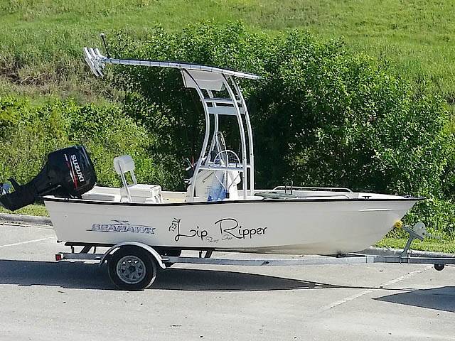 2014 Sea Hawk 17' with SG300 Boat T-Top, customer install photo