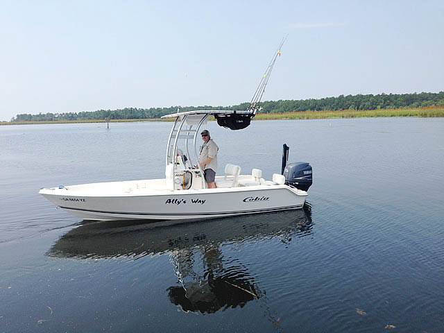 2007 Cobia 186 with SG300 Boat T-Top, customer install photo