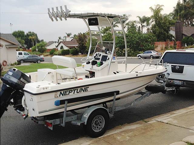 1996 Sunbird Neptune 18' with SG300 Boat T-Top, customer install photo